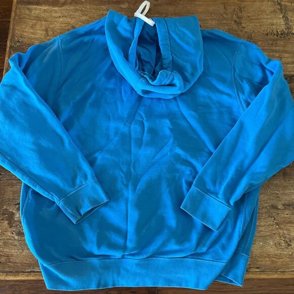 Blue Embroidered Nike Vintage Hoodie Fits like Large - Picture 4 of 4